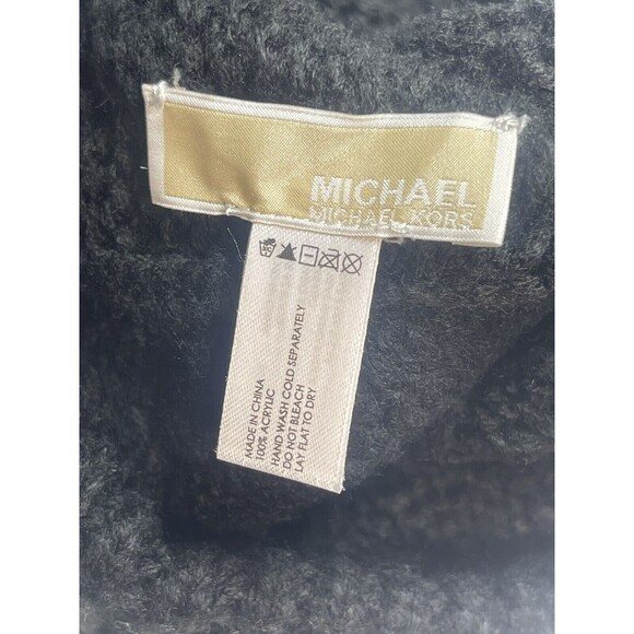Michael Kors Cable Knit Beanie In Black New - Picture 4 of 4